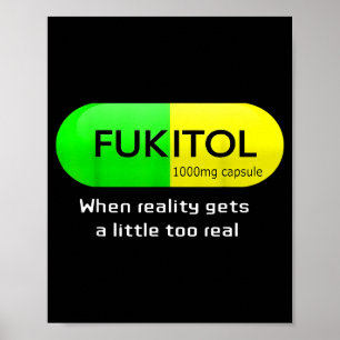Rolig medicin Gooditol kapsel Apotek humor Poster