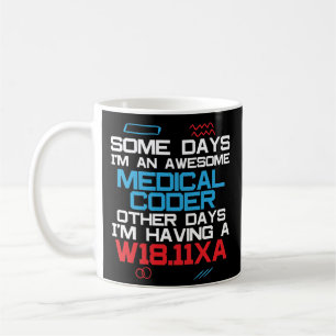 Rolig medicinsk Coder som fakturerar Kaffemugg
