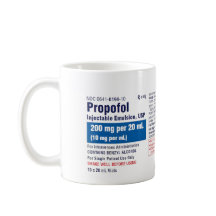 Rolig medicinsk Propofol-etikett