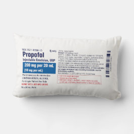 Rolig medicinsk Propofol-etikett Lumbarkudde