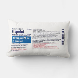 Rolig medicinsk Propofol-etikett Lumbarkudde