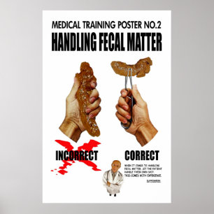 Rolig medicinsk utbildningsaffisch poster