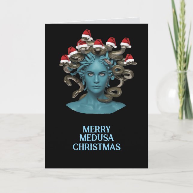 Rolig Medusa julkort Helgkort (Framsida)