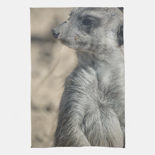 Rolig Meerkat Kökshandduk (Vertikal)