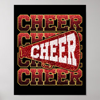 Rolig megafon för sportcheerleading Cheerleadi Poster