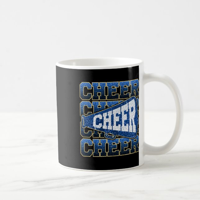 Rolig Megafon Sport Cheerleader Cheerleading Kaffemugg (Höger)
