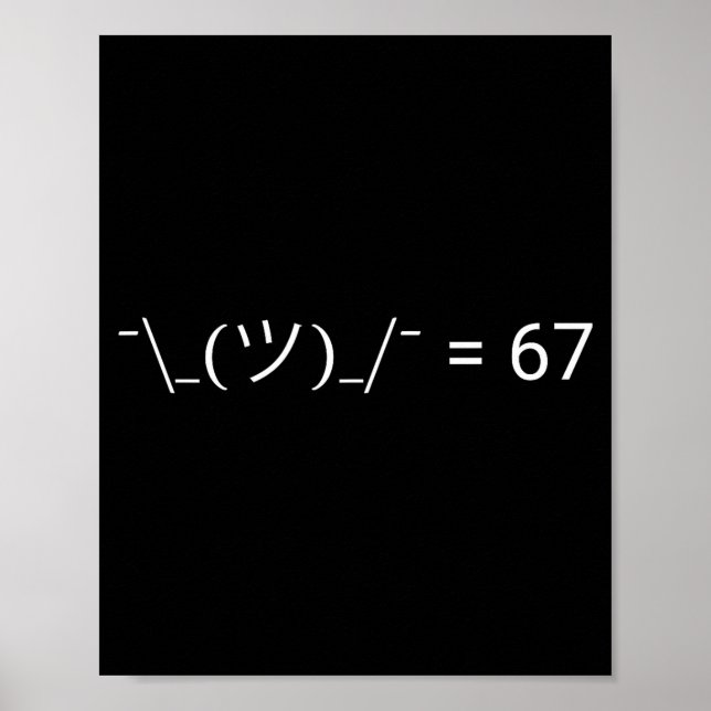 Rolig Meh 67 Meme  Poster (Framsidan)