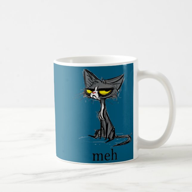 Rolig Meh Kattpresent För Kattälskare  Kaffemugg (Höger)