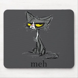 Rolig Meh Kattpresent För Kattälskare  Musmatta