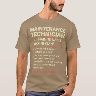 Rolig mekaniker underhållstekniker definition D T Shirt