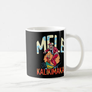 Rolig Mele Kalikimaka Hawaiiansk Jul Surfande S Kaffemugg