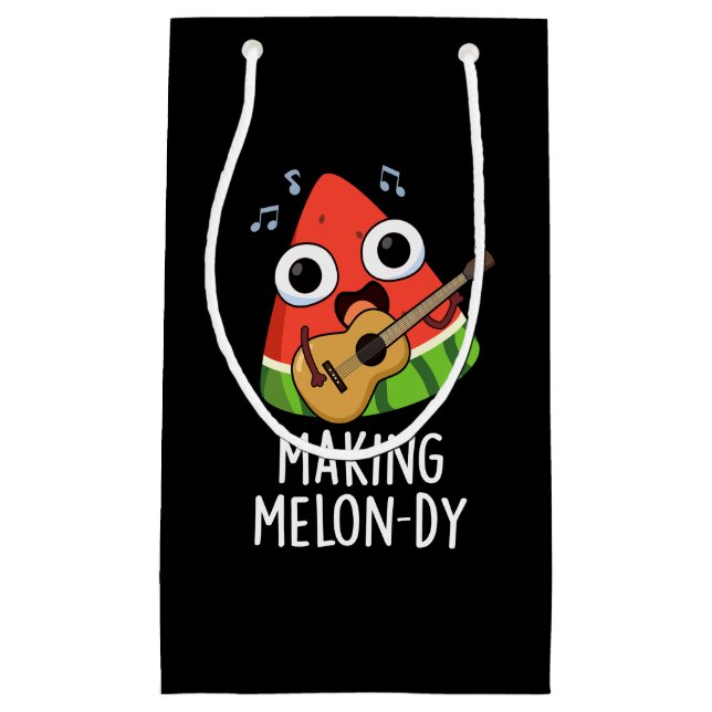 Rolig Melon-vits Mörk Bakgrund (Framsidan)