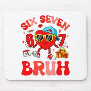 Rolig Meme 67 Sex Sju Bruh Alla Hjärtans Dag Hjärt Musmatta