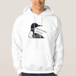 Rolig Meme Dum Kanadensisk Varg Fågel Hoodie