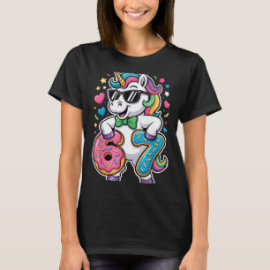 Rolig Meme Enhörning Flickor Barn Sex Sju 6-7 Brai T Shirt