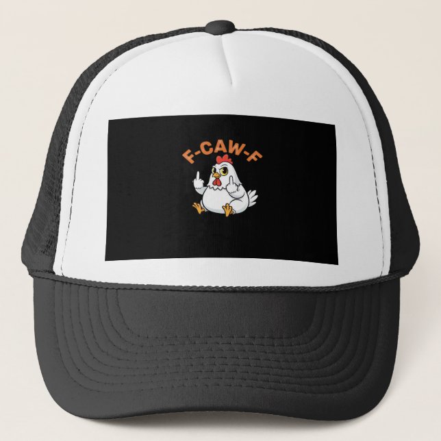 Rolig Meme F-Caw-F Kyckling Keps (Framsida)