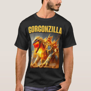 Rolig meme gorgonzola ai italiensk ost drakon t shirt