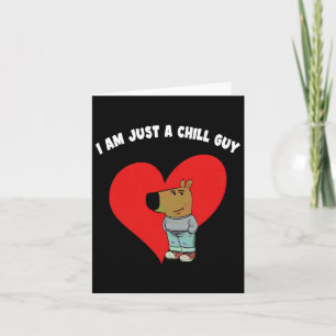Rolig meme jag är bara en chill kille valentinpar kort