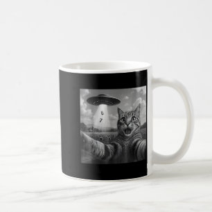 Rolig Meme Katt Selfie Sex Sju Retro Katt 67 Anima Kaffemugg