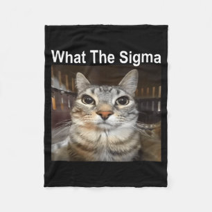 Rolig Meme Katt Vad Är Sigma Söt Katt Meme Citat Fleecefilt