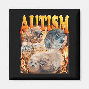 Rolig Meme Murmeldjur Autism Autism A Magnet