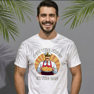 Rolig meme Sätt pommes frites i påsen Viral ungdom T Shirt