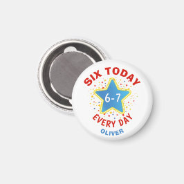 Rolig Meme Sex Idag 6-7 Varje Dag Födelsedagsbarn Magnet