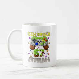 Rolig Meme Sex Sju 67 Bruh Present För Videospel B Kaffemugg