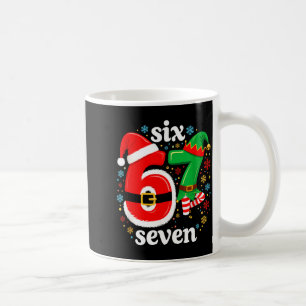 Rolig Meme Sex Sju 67 Tomte 6 7 Julen Tomte Jul Tr Kaffemugg