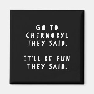 Rolig meme Ukraina Resenär Present Besök Cherno Magnet