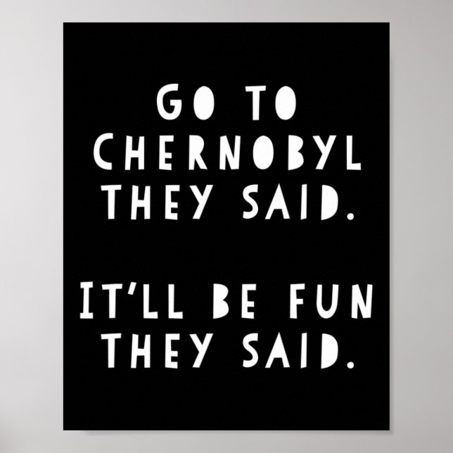 Rolig Meme Ukraina Resenär Present Besök Cherno  Poster (Framsidan)