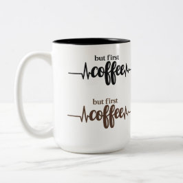 Rolig men först kaffemugg för kaffefanatiker