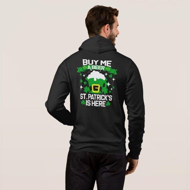 Rolig Mens St.Patrick’s Day T Shirt (Hel baksida)