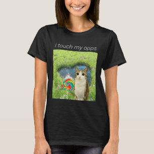 Rolig Meowl-Meme, Katt Ugglan Meme Hjärnrot Gen Al T Shirt