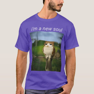 Rolig meowl Meme katt ugla Meme hjärnrot gen Alpha T Shirt