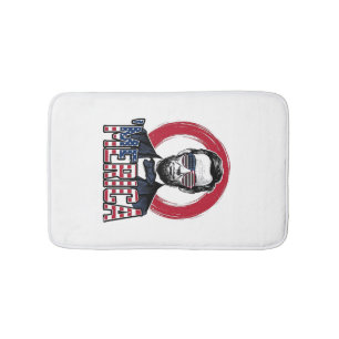 Rolig Merica Patriotisk President Vintage Vektor D Badrumsmatta
