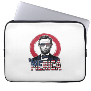 Rolig Merica Patriotisk President Vintage Vektor D Laptop Fodral