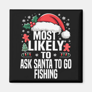 Rolig Mest sannolikt jul familj Pyjamas Match Magnet