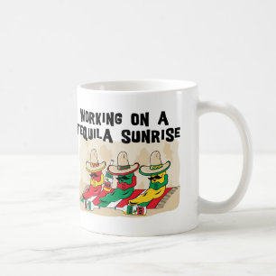 Rolig mexicansk mugg för Tequilasoluppgångkaffe