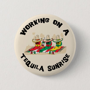 Rolig mexicansk Tequilasoluppgång Knapp