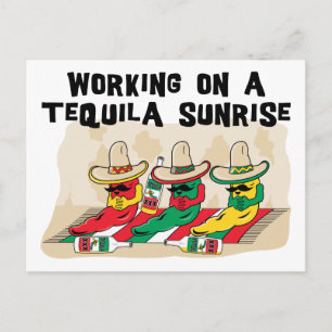 Rolig mexicansk Tequilasoluppgång Vykort