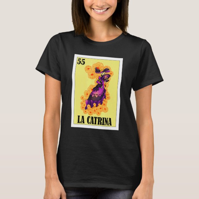 Rolig mexikan - La Catrina T Shirt (Framsida)
