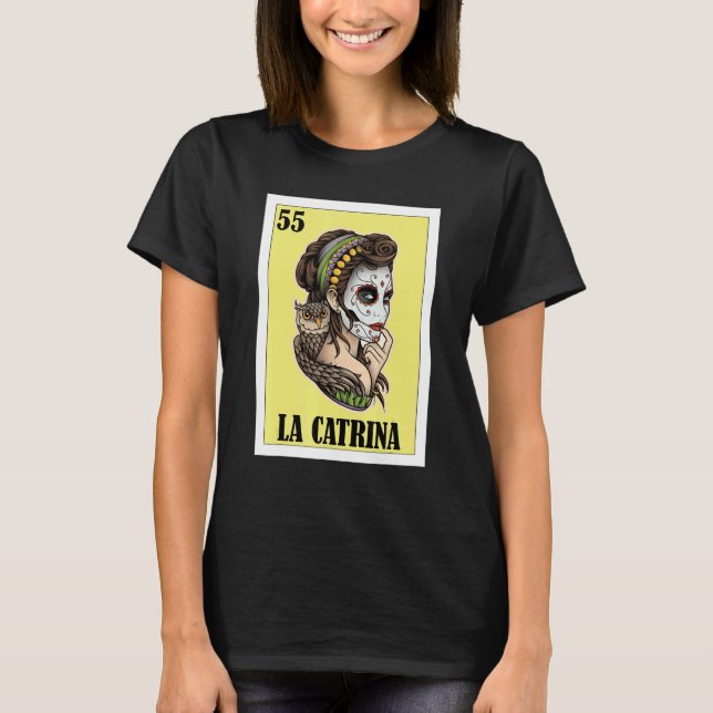 Rolig mexikan - La Catrina T Shirt (Framsida)
