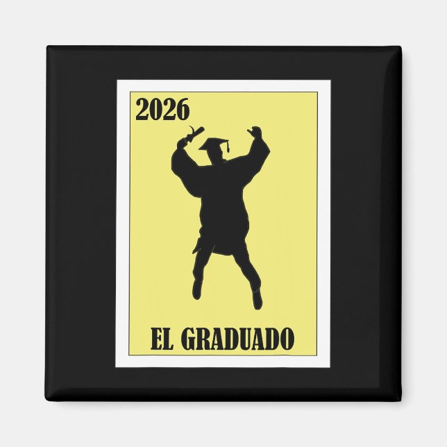 Rolig mexikansk design för examen - El Graduado  Magnet (Framsidan)