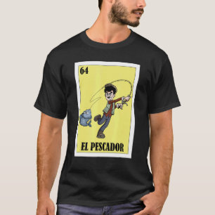Rolig mexikansk design för fiskaren El Pescador T Shirt