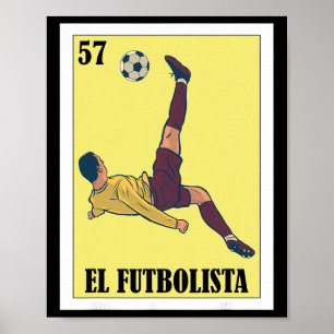 Rolig mexikansk fotbollsdesign - El Futbolista Poster