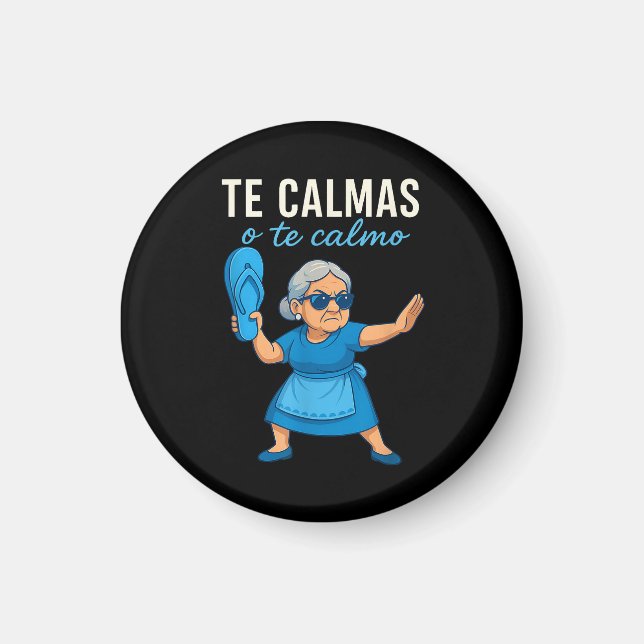 Rolig mexikansk spansk mormor magnet (Framsidan)