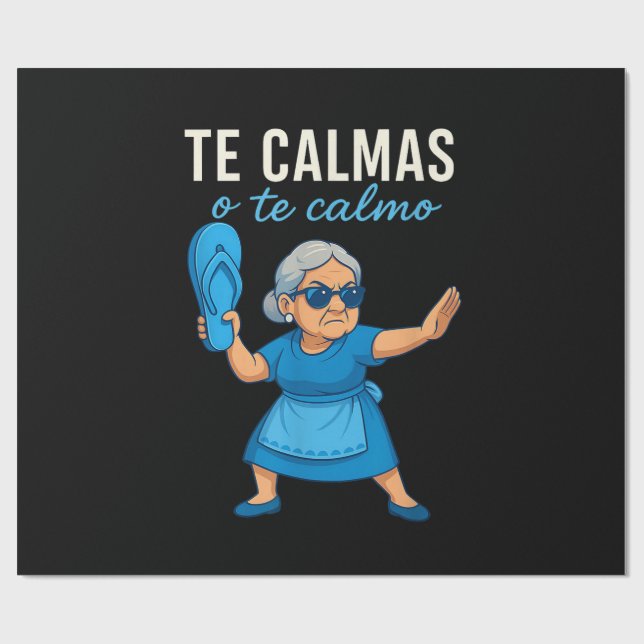 Rolig mexikansk spansk mormor presentpapper (Platt)