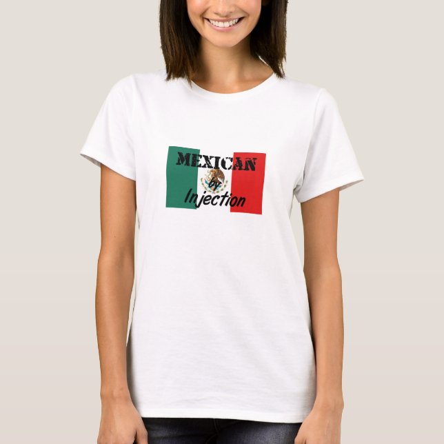 Rolig Mexikansk T-Shirt Genom Injektion (Framsida)