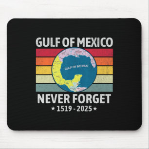Rolig Mexikanska Golfen Usa Amerika Glömmer Aldrig Musmatta